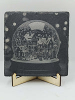 Ardoise "paysage dans boule" - Vignette | GravéPourToi