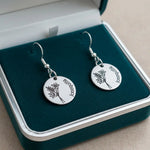 Boucles d'oreilles fleur de naissance Mars - Vignette | GravéPourToi