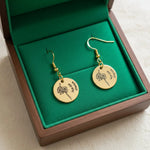 Boucles d'oreilles fleur de naissance Septembre - Vignette | GravéPourToi