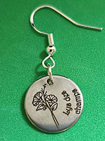 Boucles d'oreilles fleur de naissance Septembre - Vignette | GravéPourToi