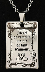 Pendentif parchemin - Vignette | GravéPourToi