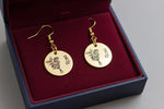 Boucles d'oreilles fleur de naissance Juin - Vignette | GravéPourToi