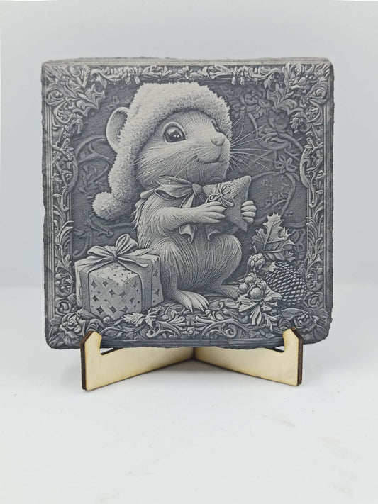 Souris noël - GravéPourToi