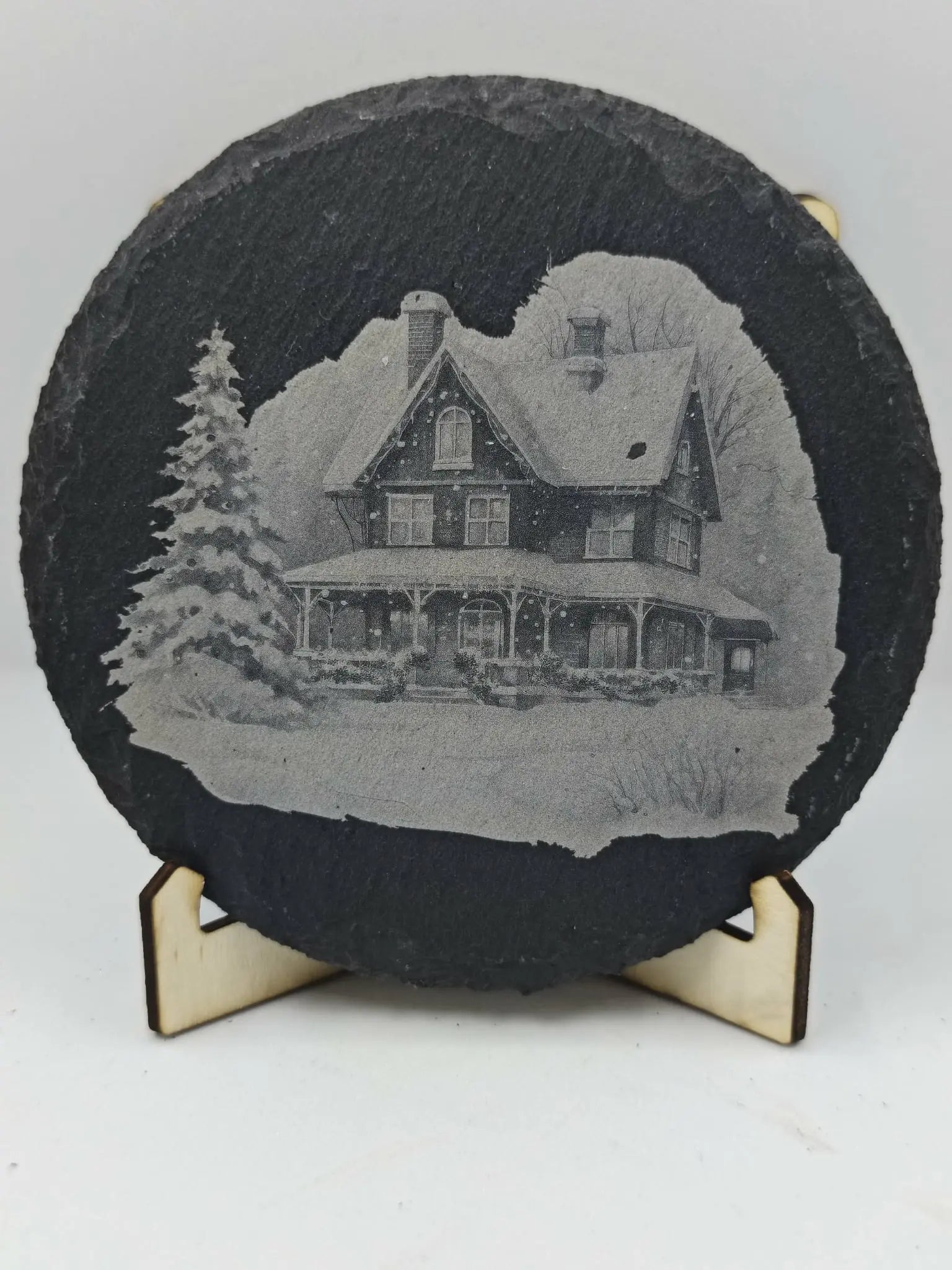 Maison hiver - GravéPourToi