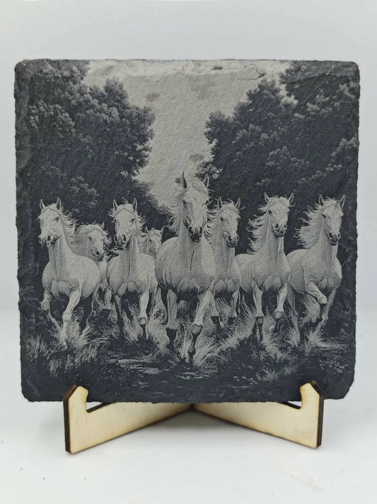 Horde de chevaux - GravéPourToi