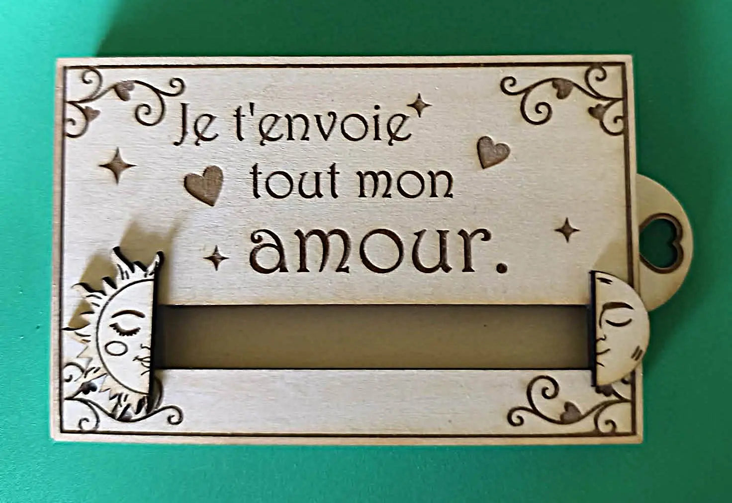 Boîte à message 'Envoie tout mon amour' GravéPourToi