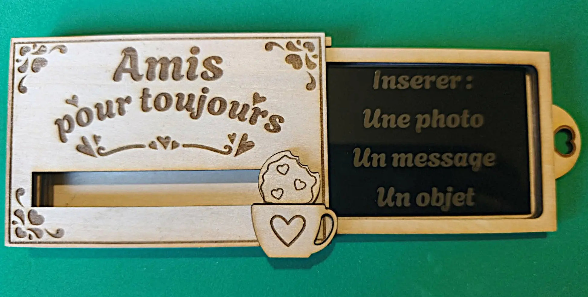 Boîte à message 'Amis pour toujours' GravéPourToi