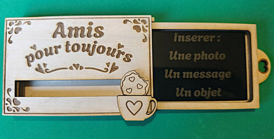 Boîte à message 'Amis pour toujours' GravéPourToi