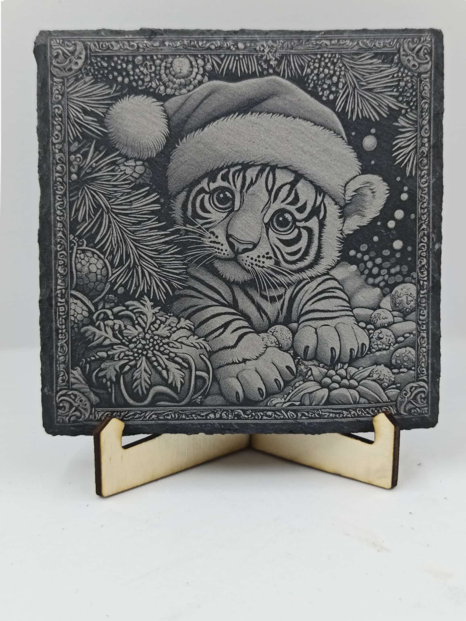 Tigre noël - GravéPourToi