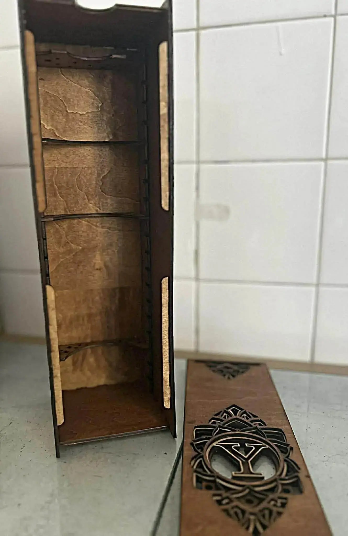 Boite pour bouteille de vin Mandala GravéPourToi