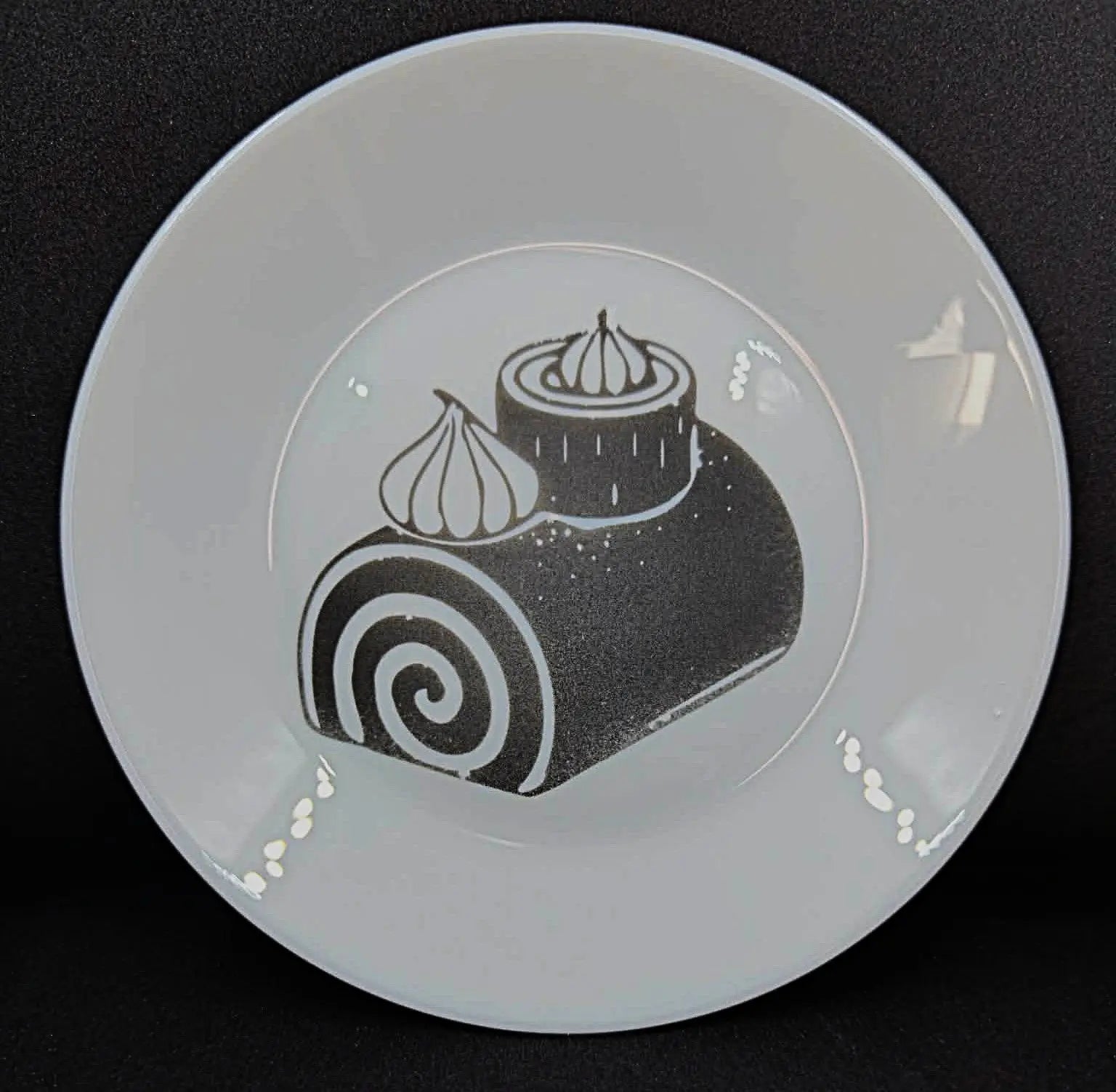 Assiettes à desserts buche meringue - GravéPourToi