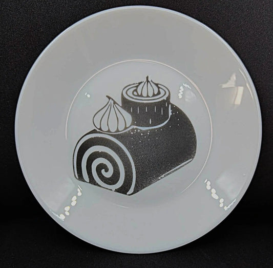 Assiettes à desserts buche meringue - GravéPourToi