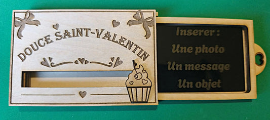 Boîte à message 'Douce st valentin' GravéPourToi