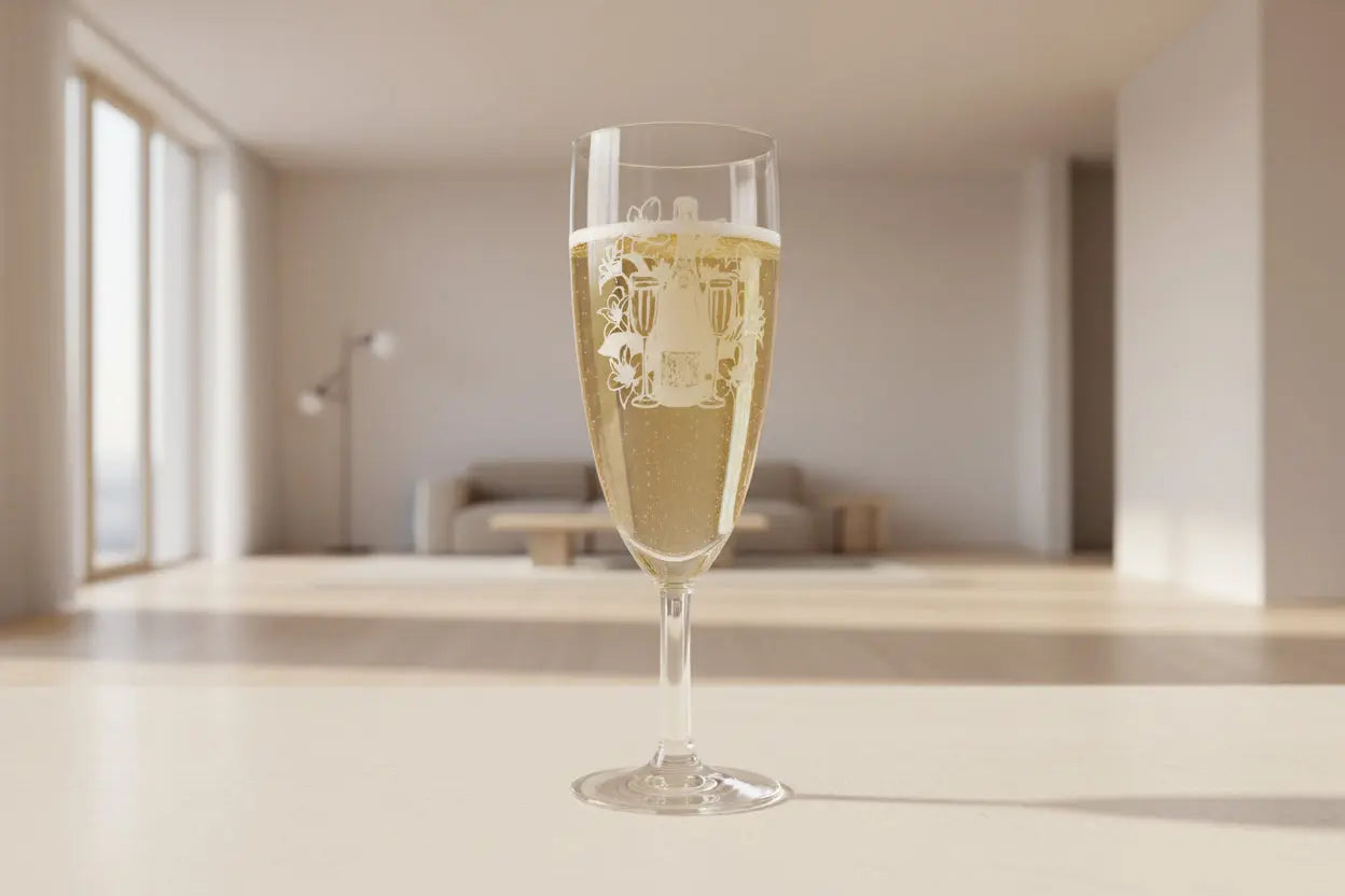 Flûte à champagne (fleur) - GravéPourToi