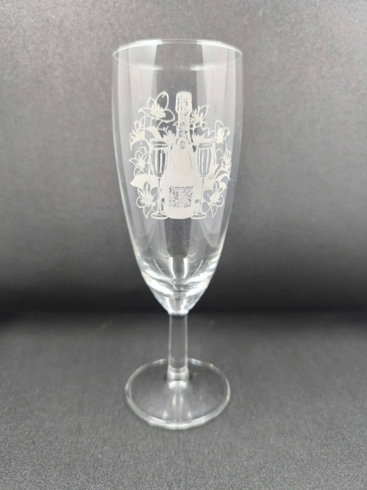Flûte à champagne (fleur) - GravéPourToi