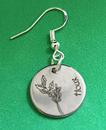 Boucles d'oreilles fleur de naissance Décembre - Vignette | GravéPourToi