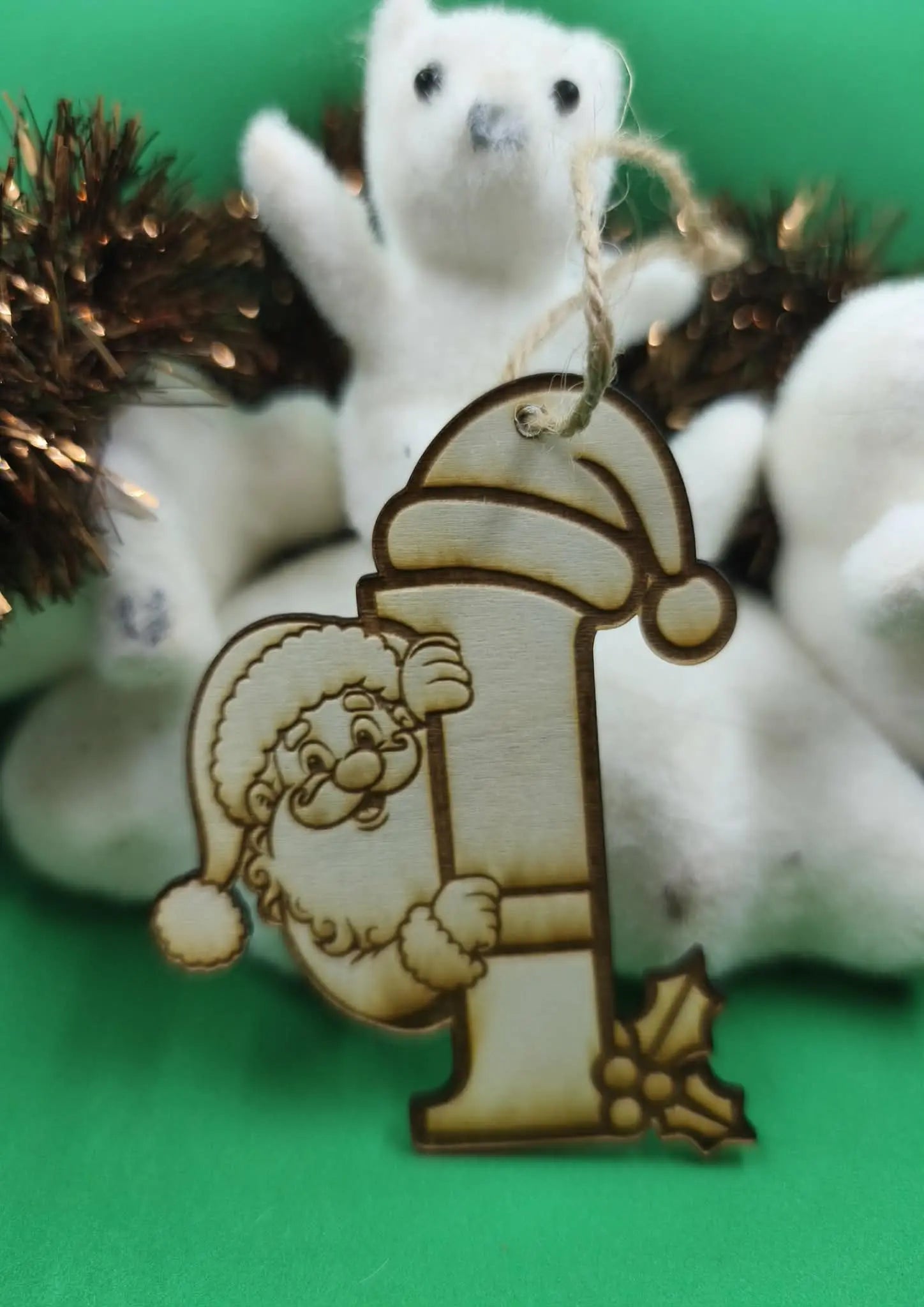 Boule de noël bois personnalisable - GravéPourToi