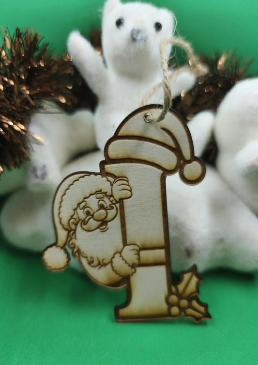 Boule de noël bois personnalisable - GravéPourToi