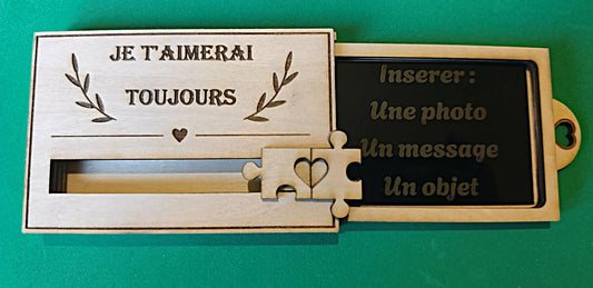Boîte à message 'Je t'aimerai toujours' GravéPourToi