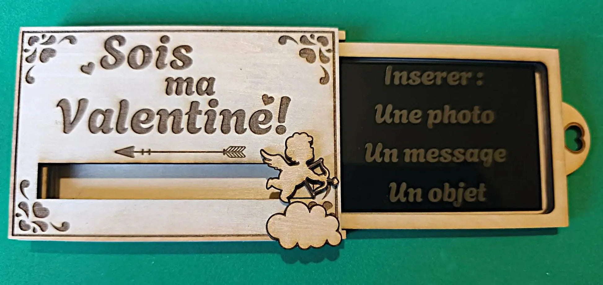 Boîte à message 'Sois ma valentine/valentin' GravéPourToi