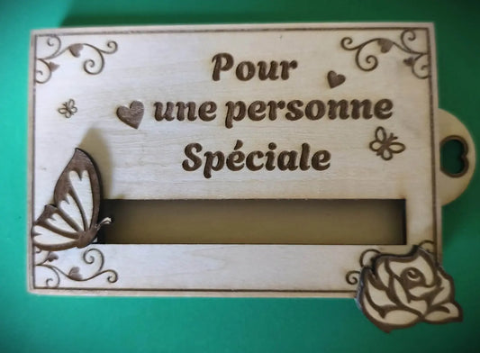 Boîte à message 'Pour une personne spéciale' GravéPourToi