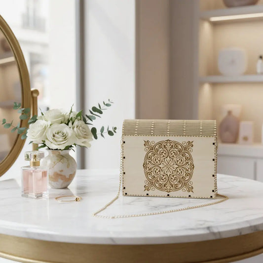 Sac à main motif motif baroque