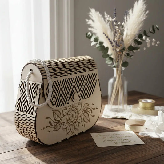 Sac à main motif motif fleur