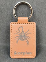 Porte-clefs gravé signe scorpion - Vignette | GravéPourToi